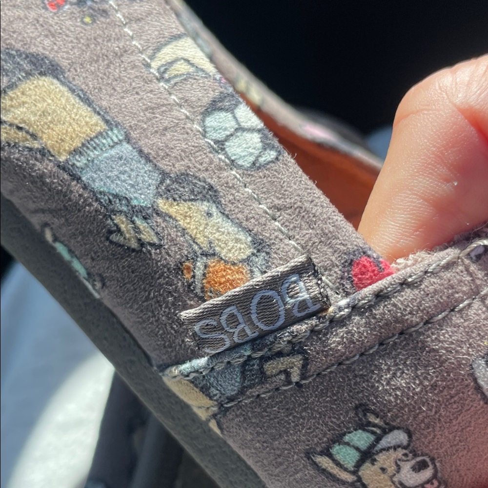 BOBS from Skechers Gray Printed flat memory foam shoes with doggie 🐶 design - Picture 8 of 8